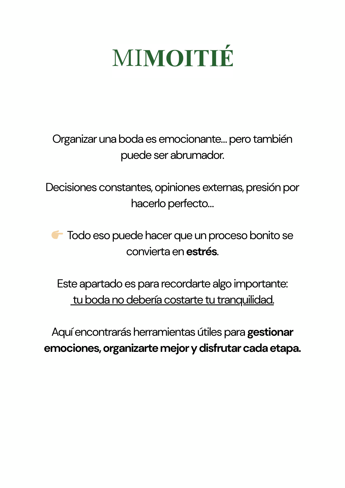MODO ANTIESTRÉS: Organiza tu boda sin ansiedad ni discusiones